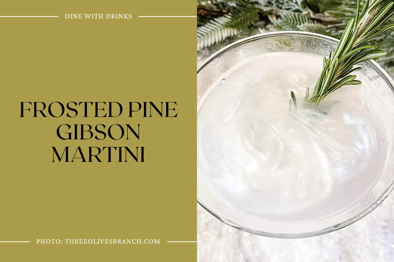 Frosted Pine Gibson Martini