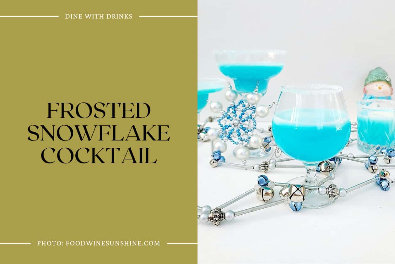 Frosted Snowflake Cocktail