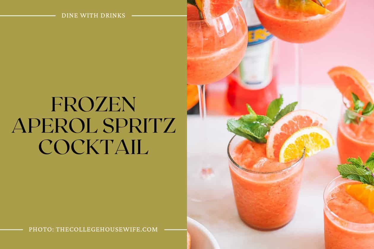 Frozen Aperol Spritz Cocktail