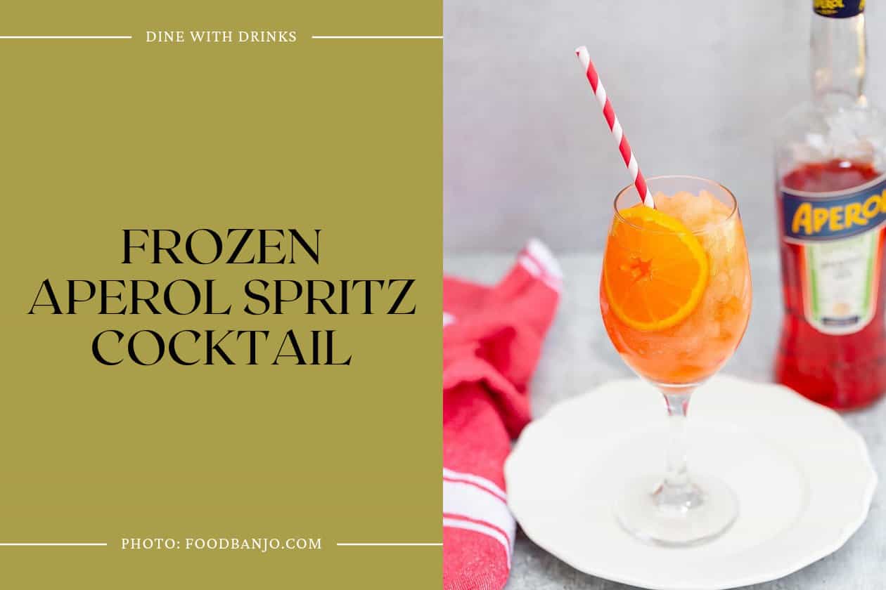 Frozen Aperol Spritz Cocktail