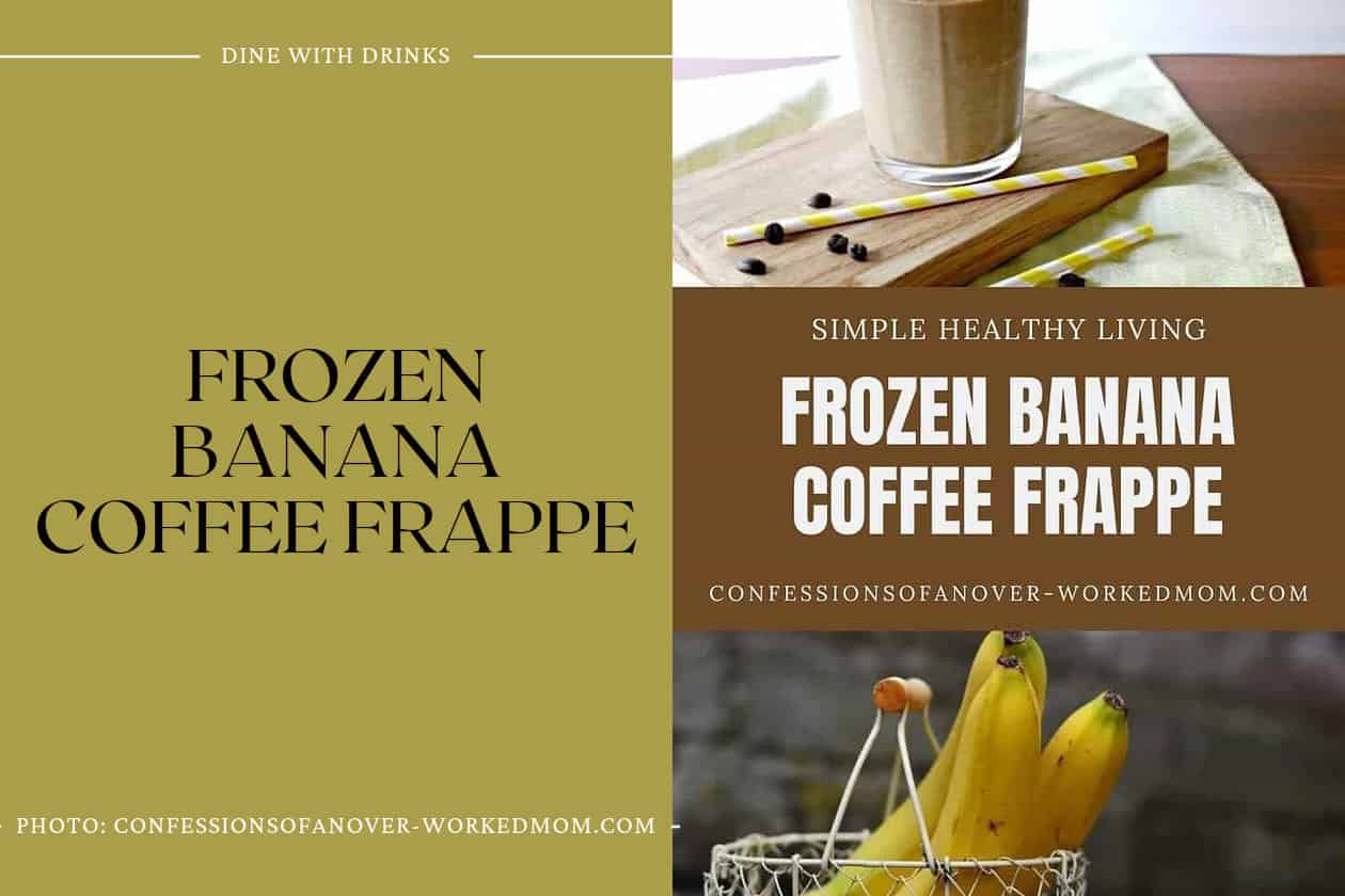 Frozen Banana Coffee Frappe