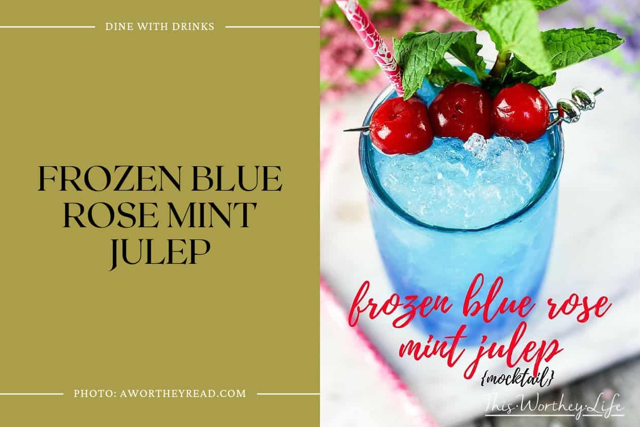 Frozen Blue Rose Mint Julep