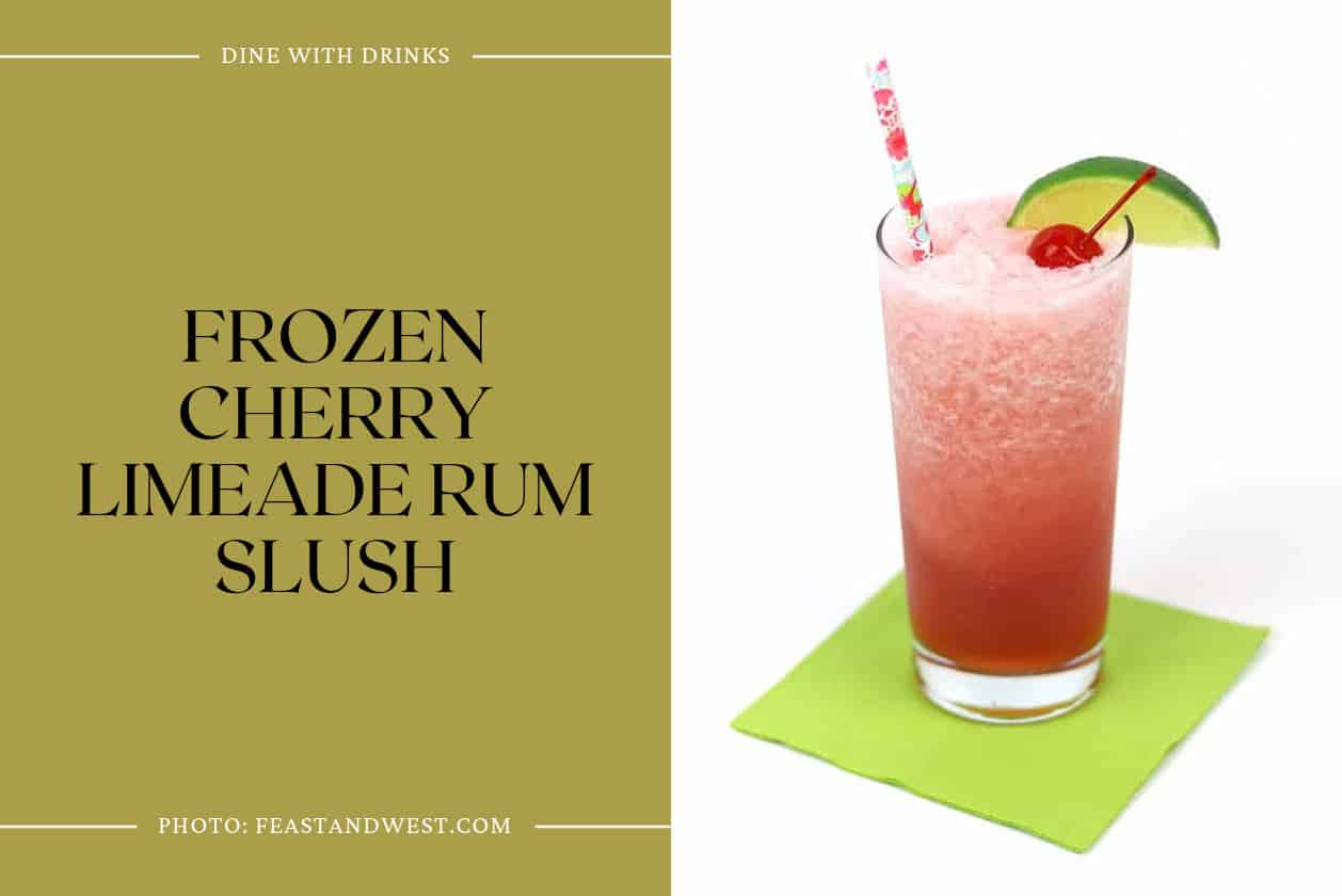 Frozen Cherry Limeade Rum Slush
