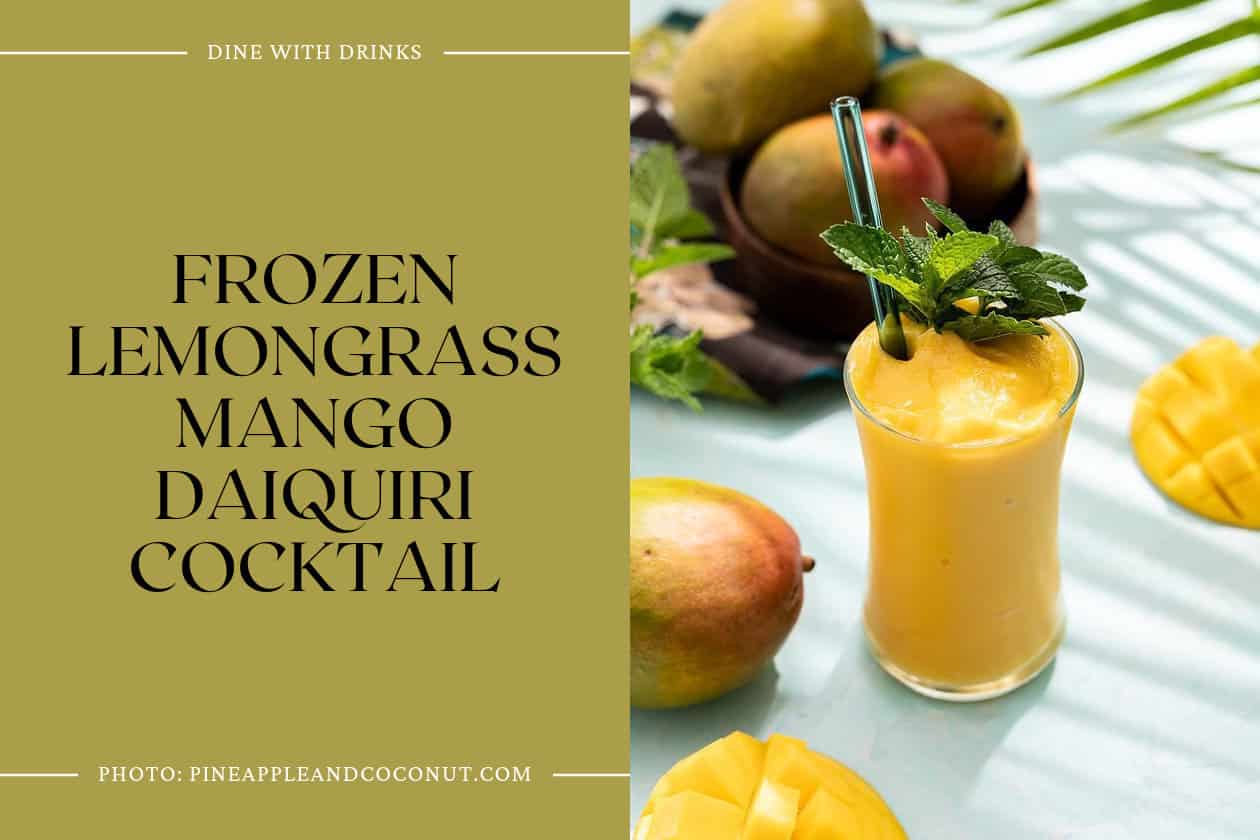 Frozen Lemongrass Mango Daiquiri Cocktail