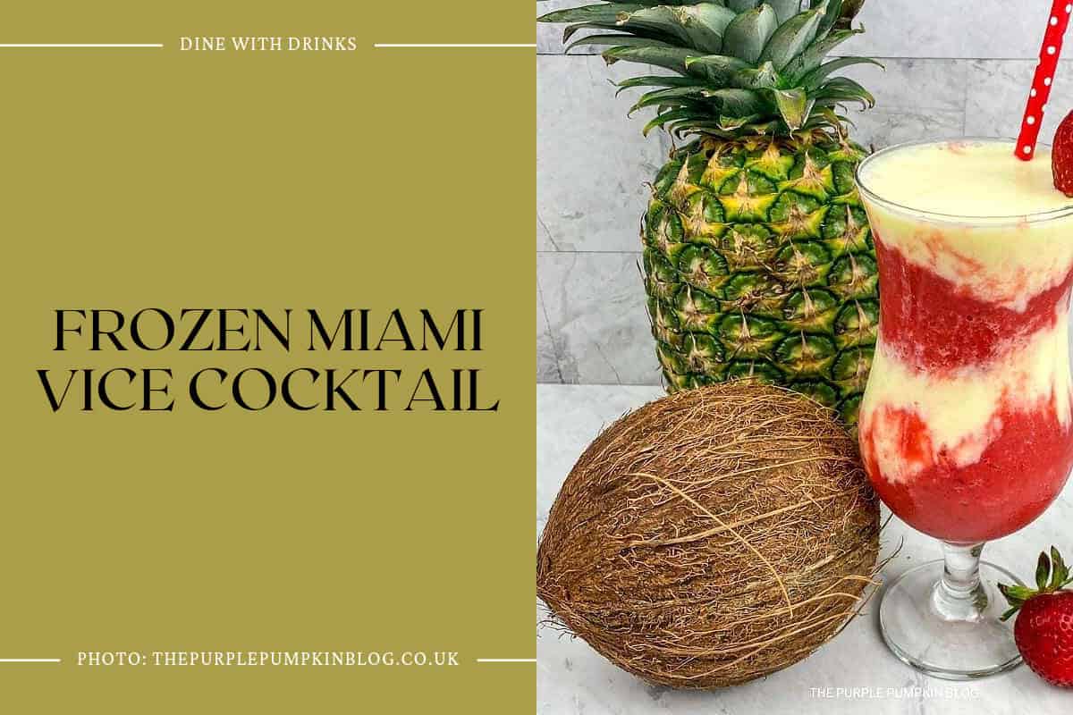 Frozen Miami Vice Cocktail