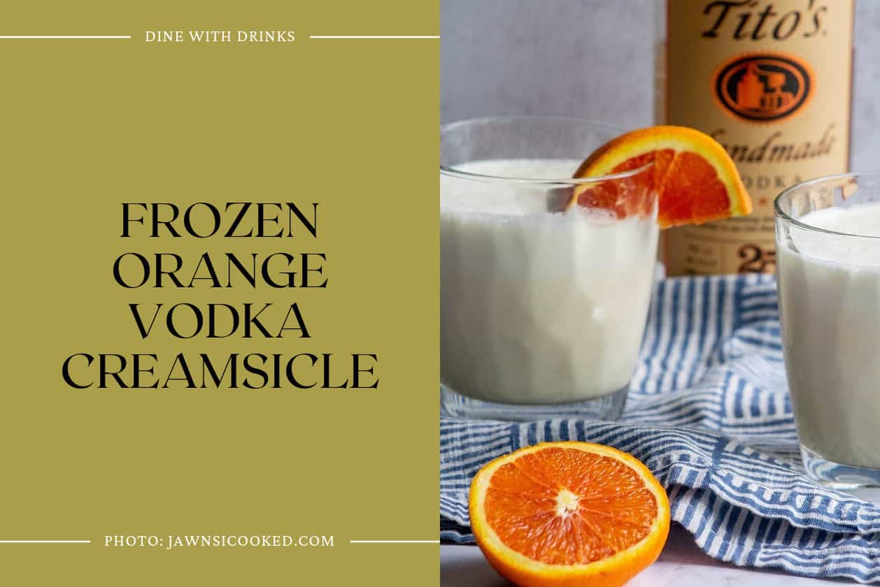 Frozen Orange Vodka Creamsicle