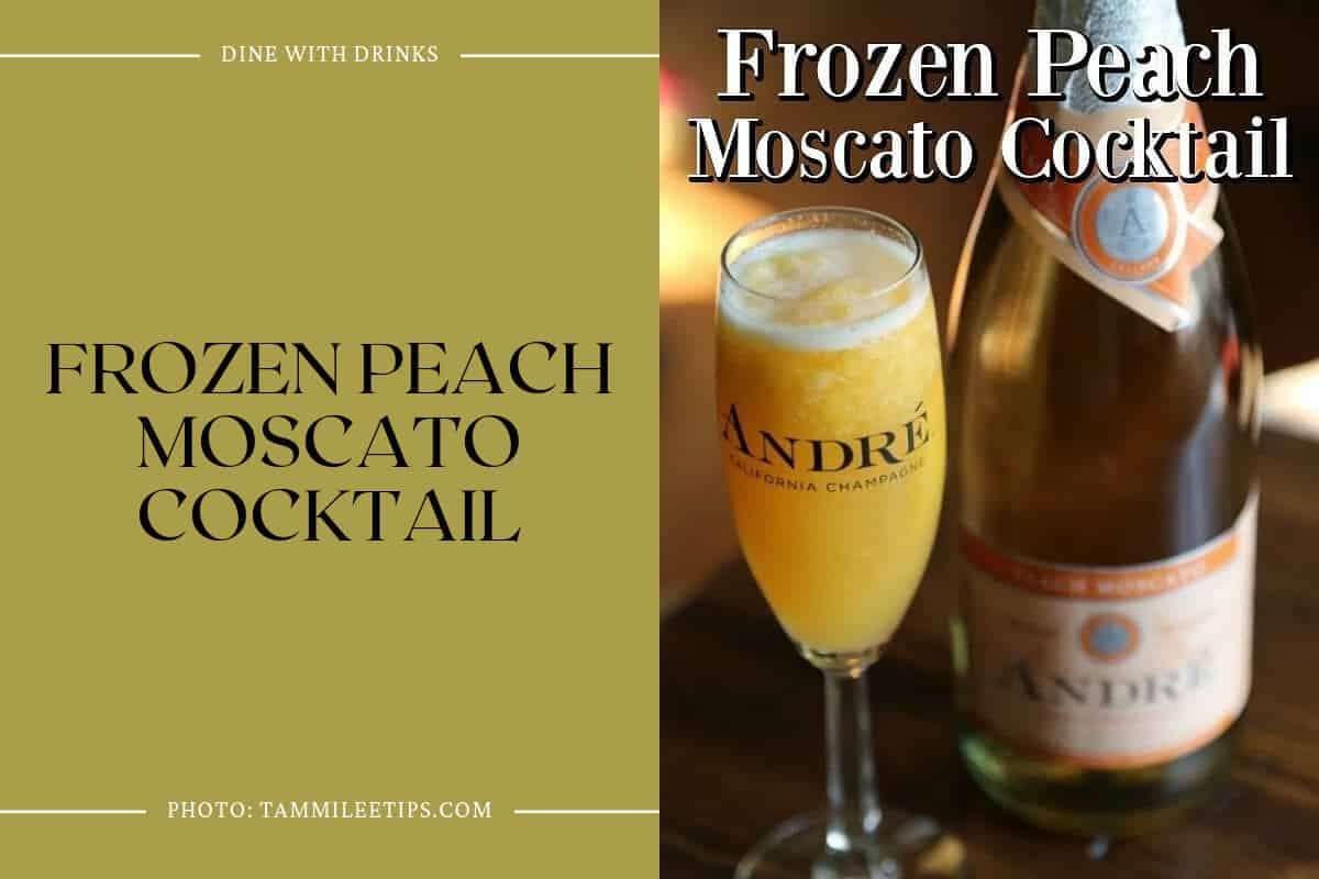 Frozen Peach Moscato Cocktail