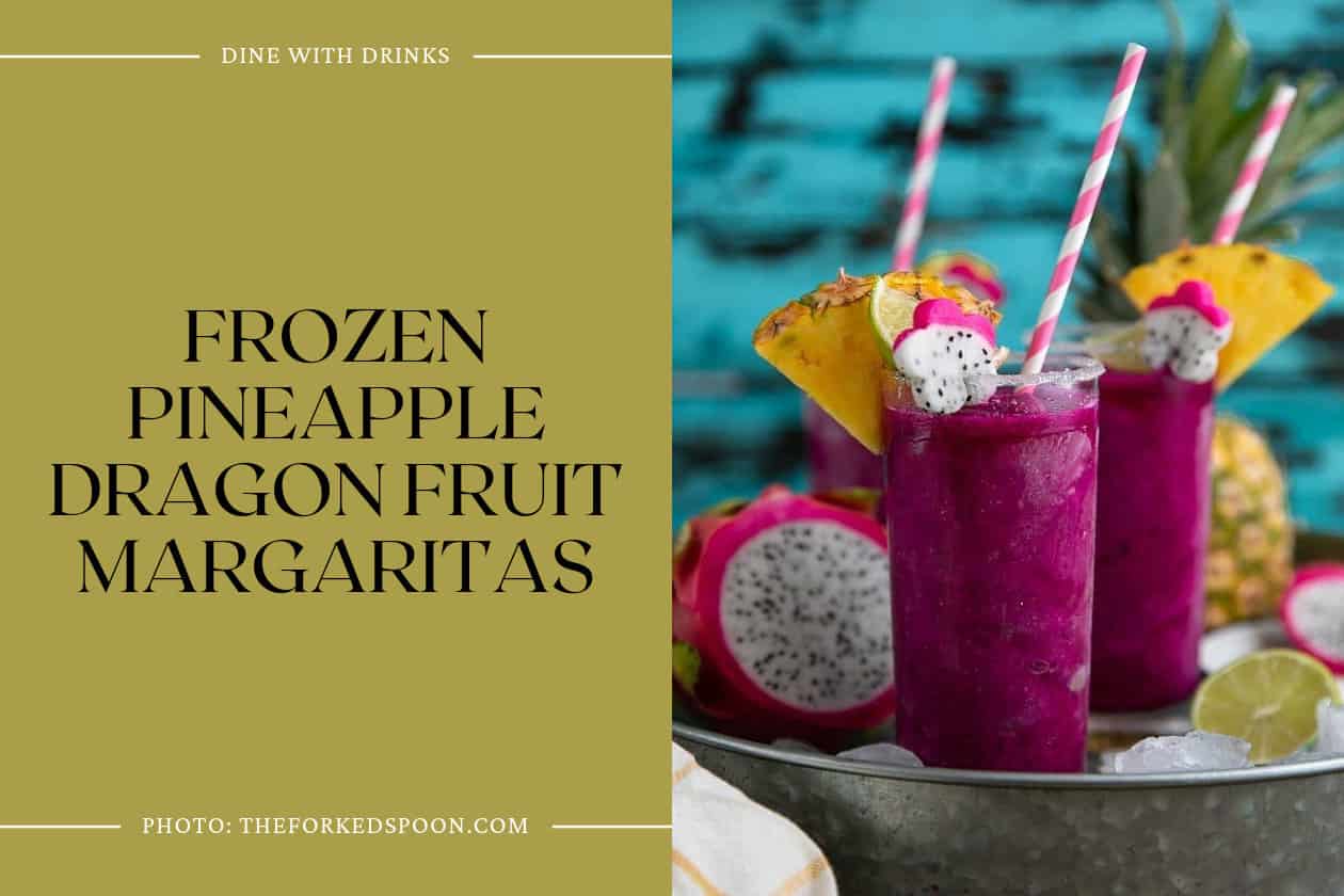 Frozen Pineapple Dragon Fruit Margaritas