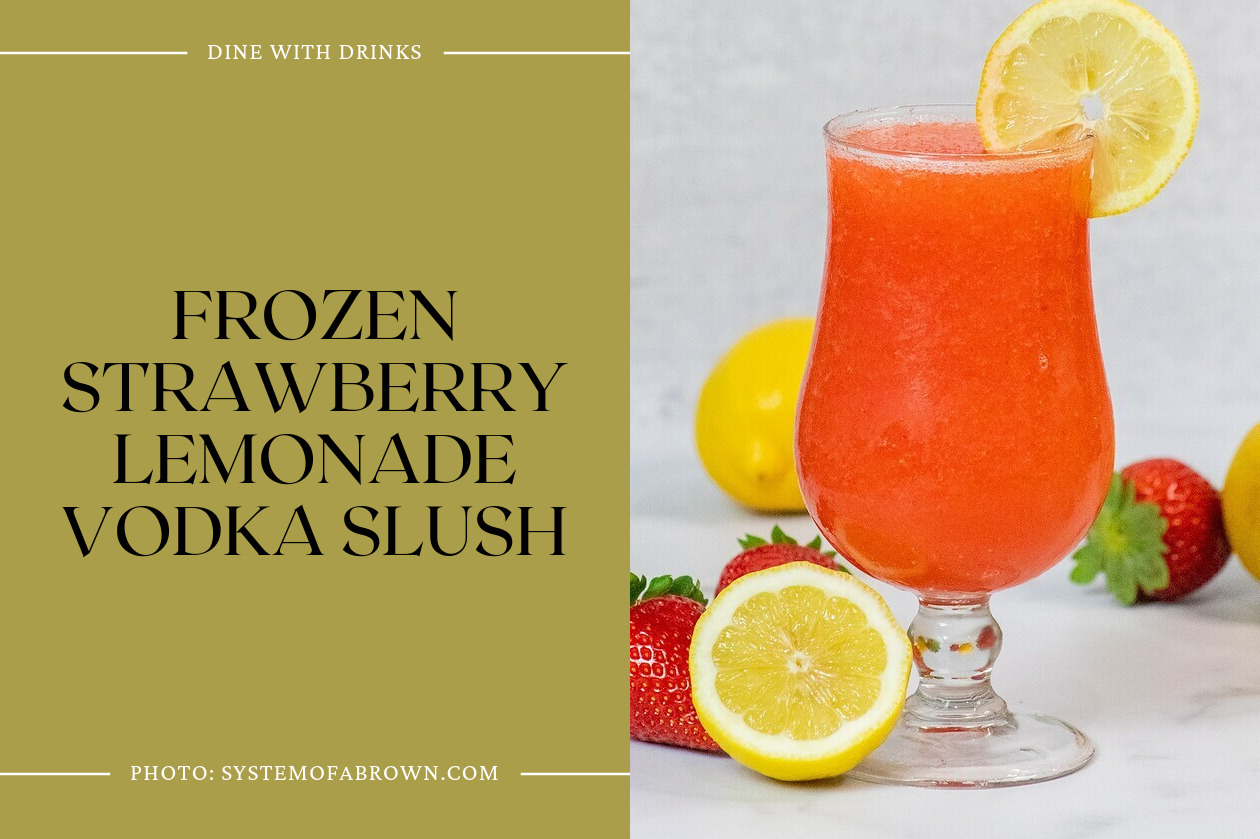 Frozen Strawberry Lemonade Vodka Slush