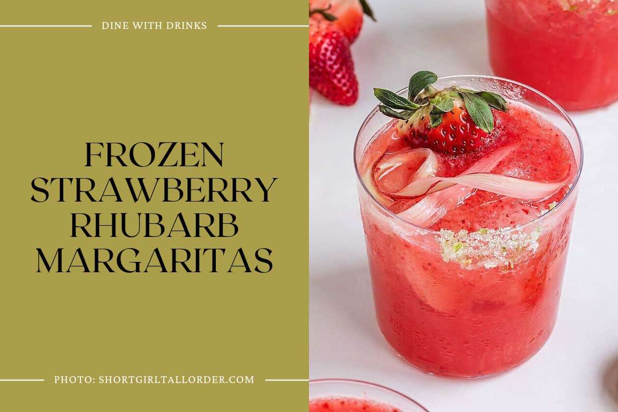 Frozen Strawberry Rhubarb Margaritas