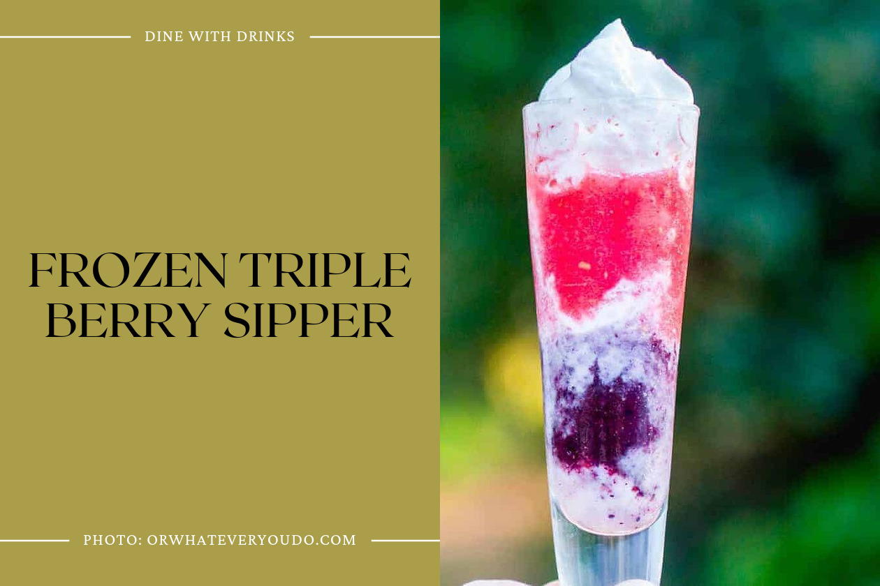Frozen Triple Berry Sipper