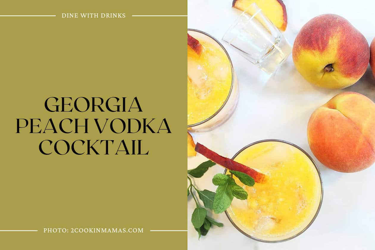 Georgia Peach Vodka Cocktail