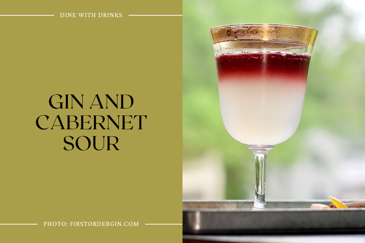 Gin And Cabernet Sour
