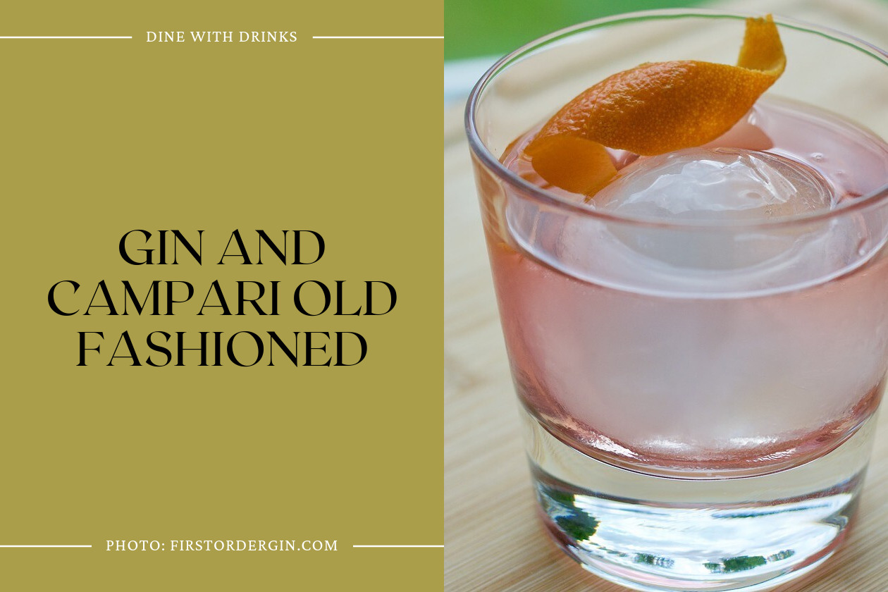 Gin And Campari Old Fashioned