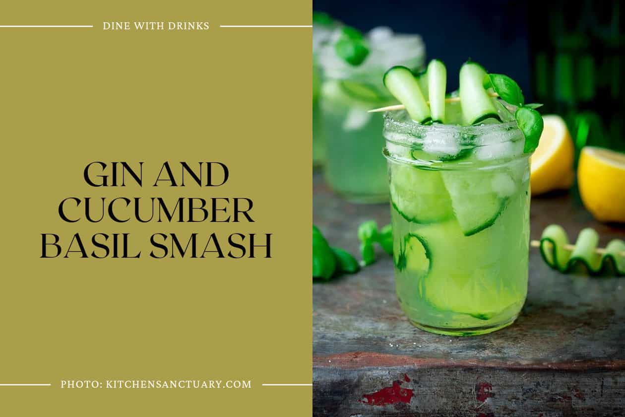 Gin And Cucumber Basil Smash