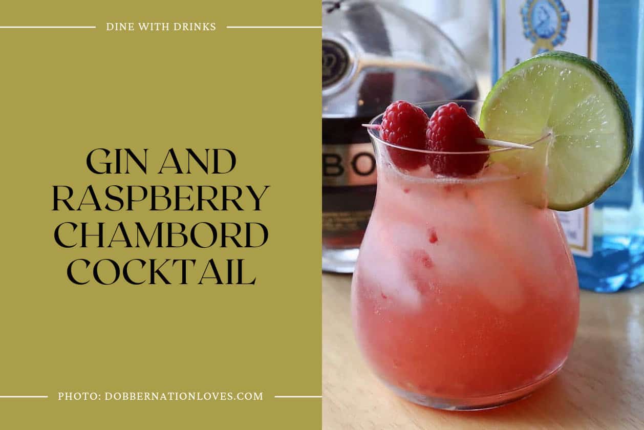 Gin And Raspberry Chambord Cocktail