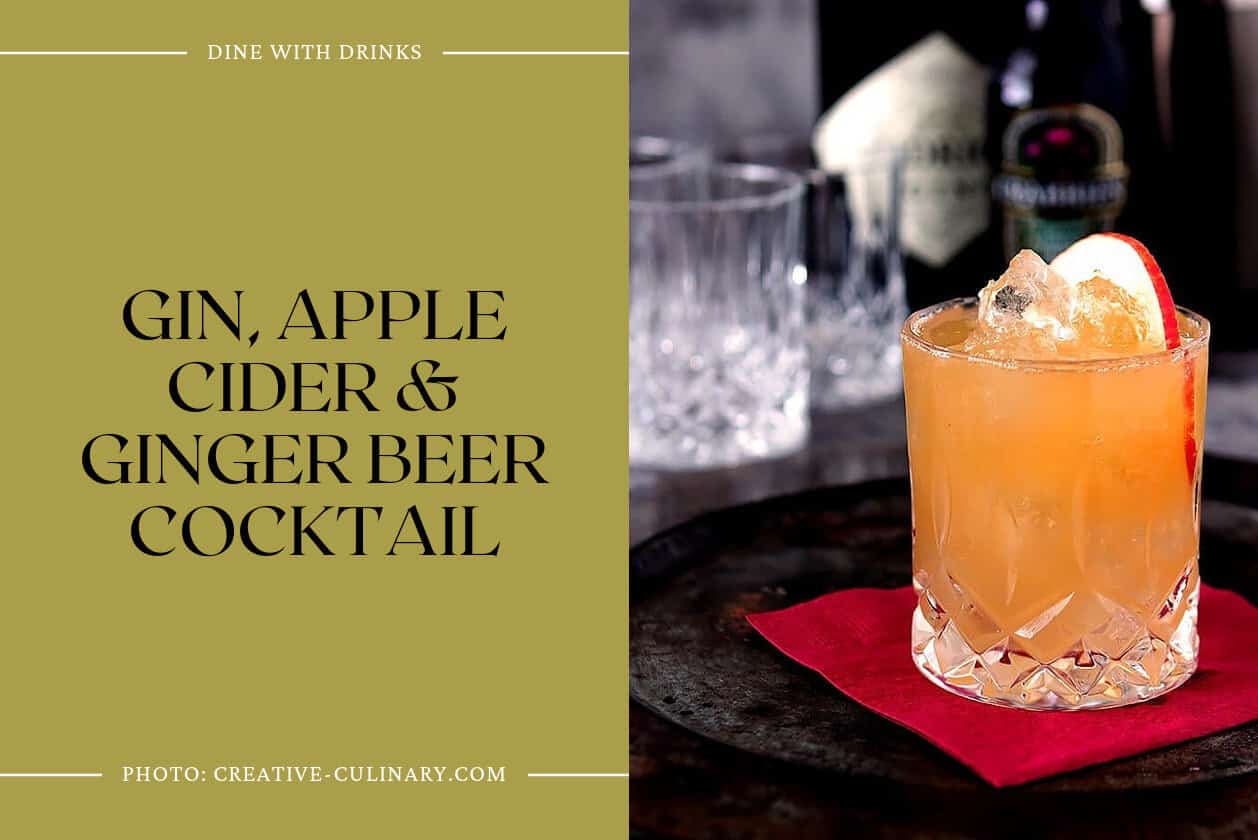 Gin, Apple Cider & Ginger Beer Cocktail