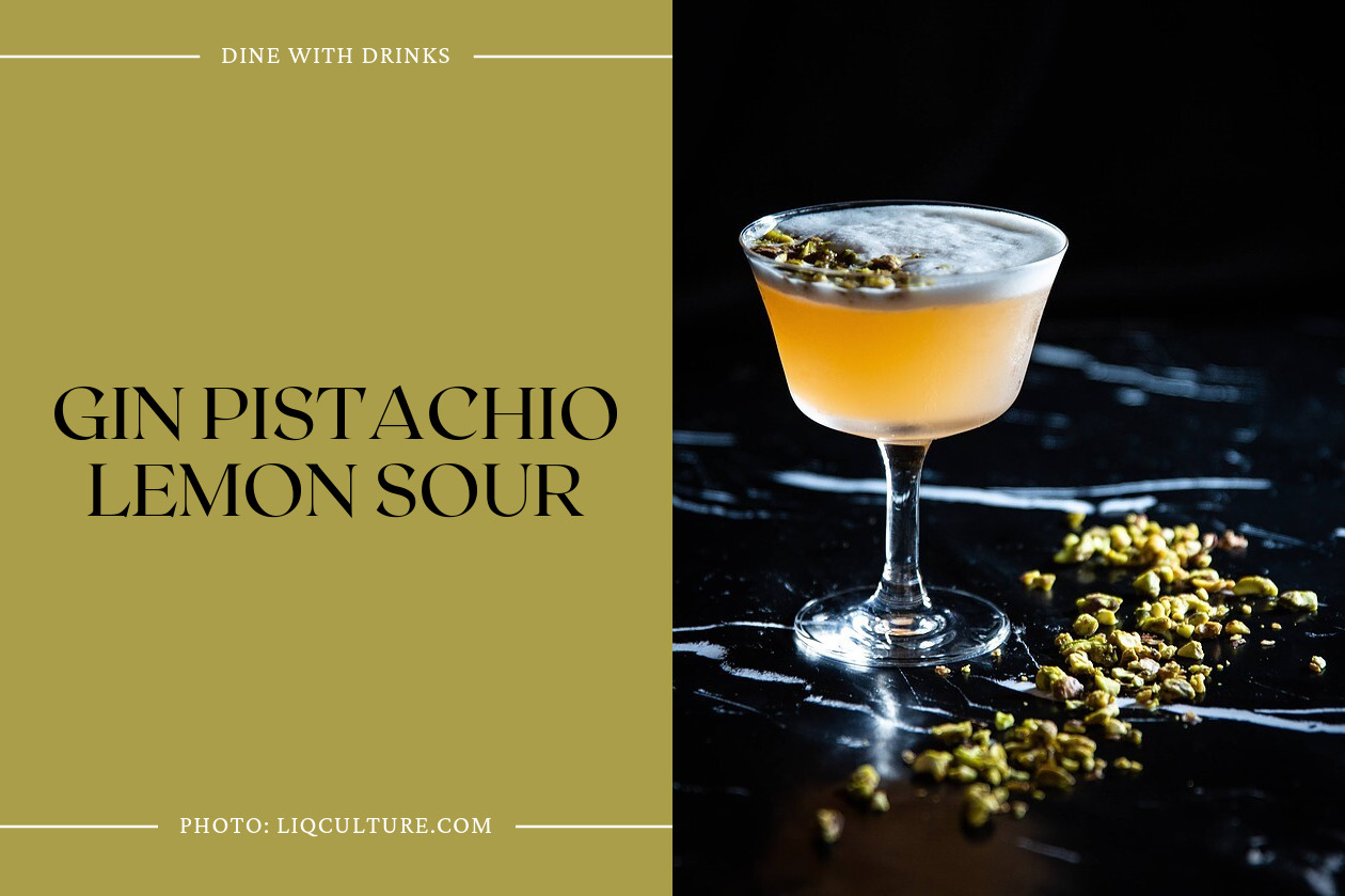 Gin Pistachio Lemon Sour