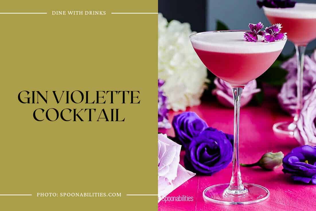 Gin Violette Cocktail