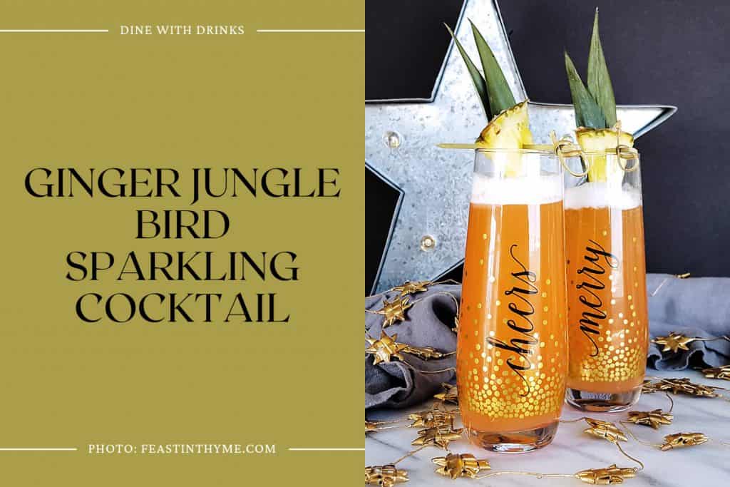 6 Bird Themed Cocktails To Get Your Wings Flapping DineWithDrinks   Ginger Jungle Bird Sparkling Cocktail 2 1024x683 