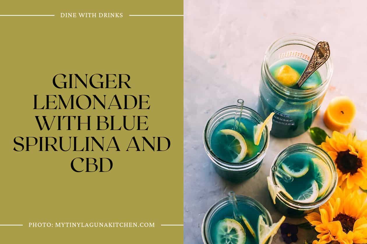 Ginger Lemonade With Blue Spirulina And Cbd