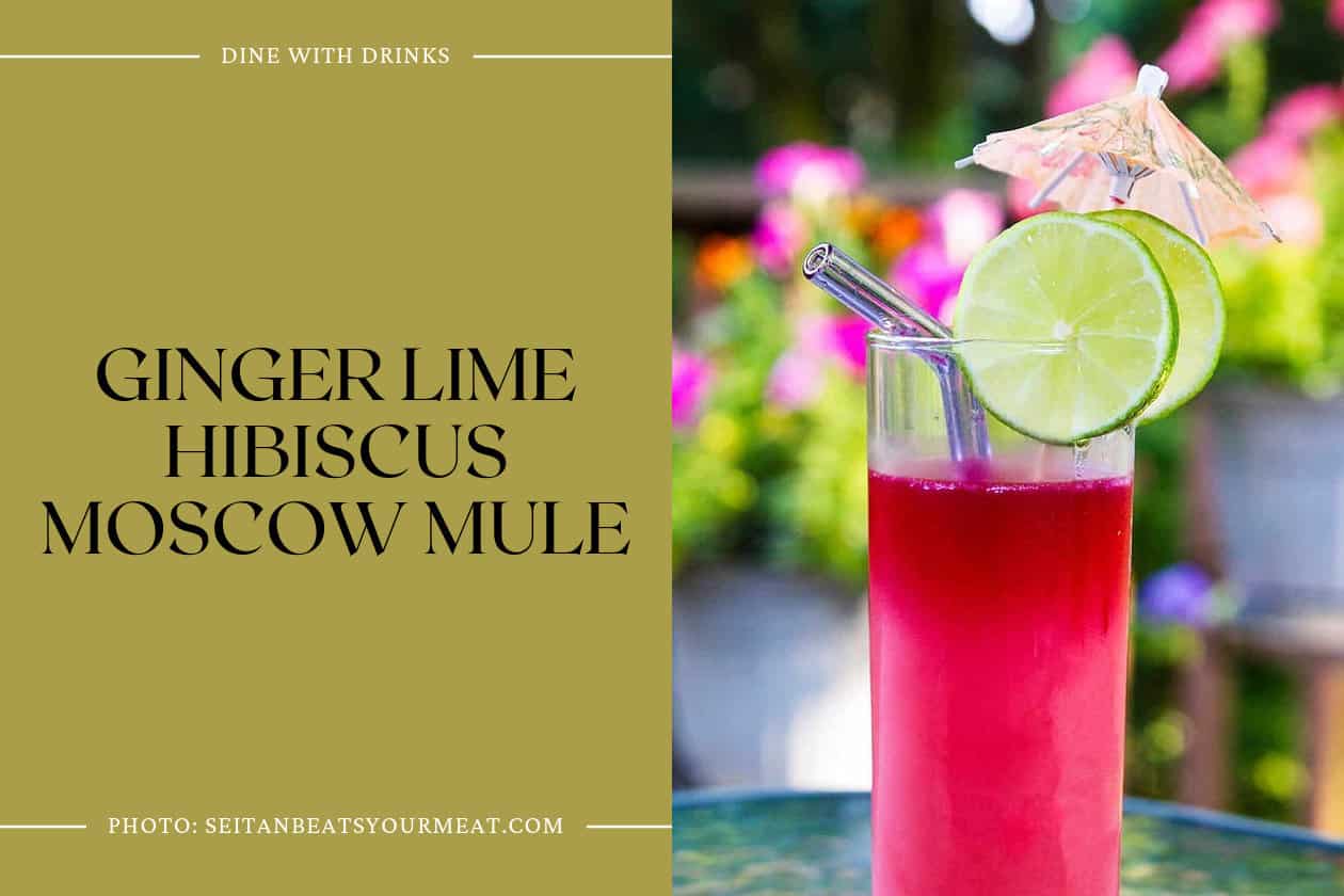 Ginger Lime Hibiscus Moscow Mule