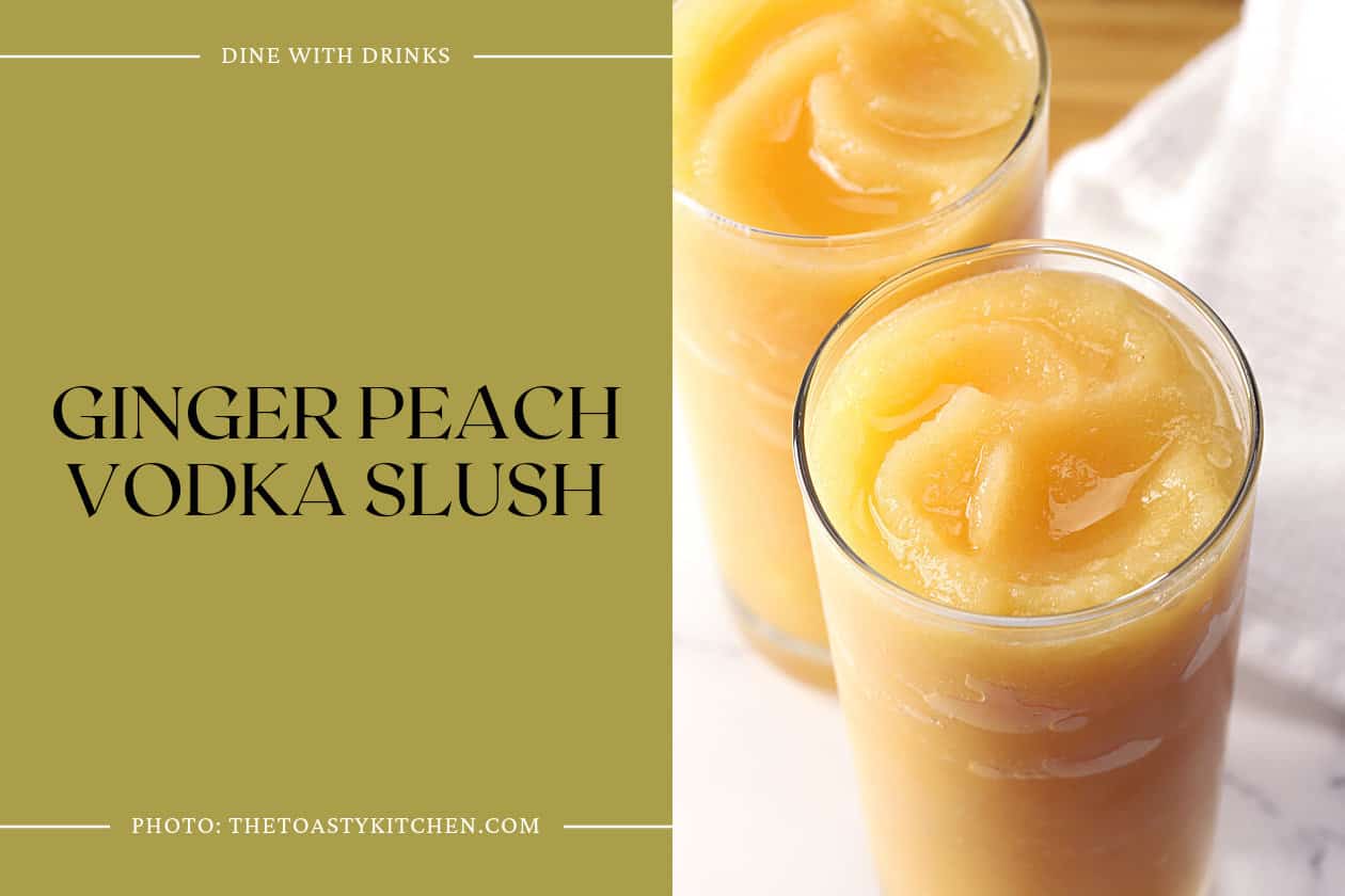 Ginger Peach Vodka Slush