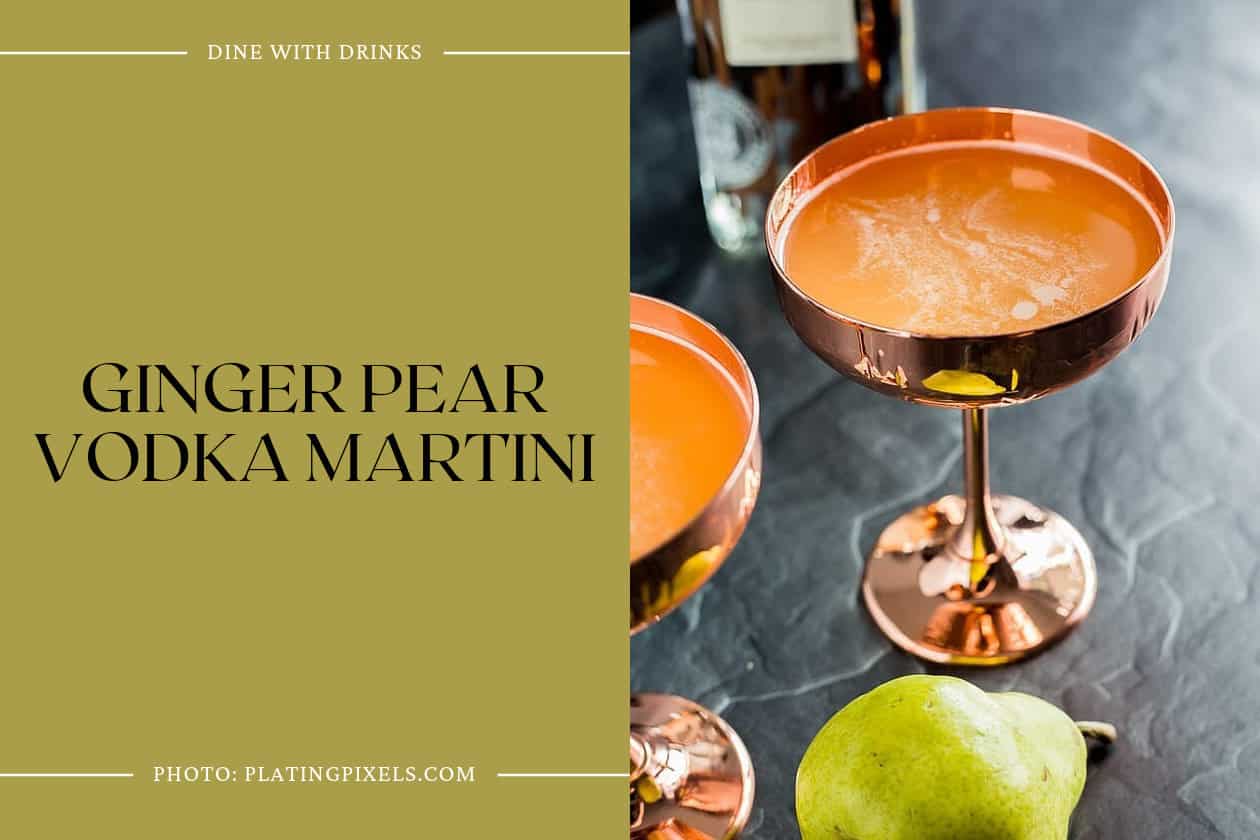 Ginger Pear Vodka Martini
