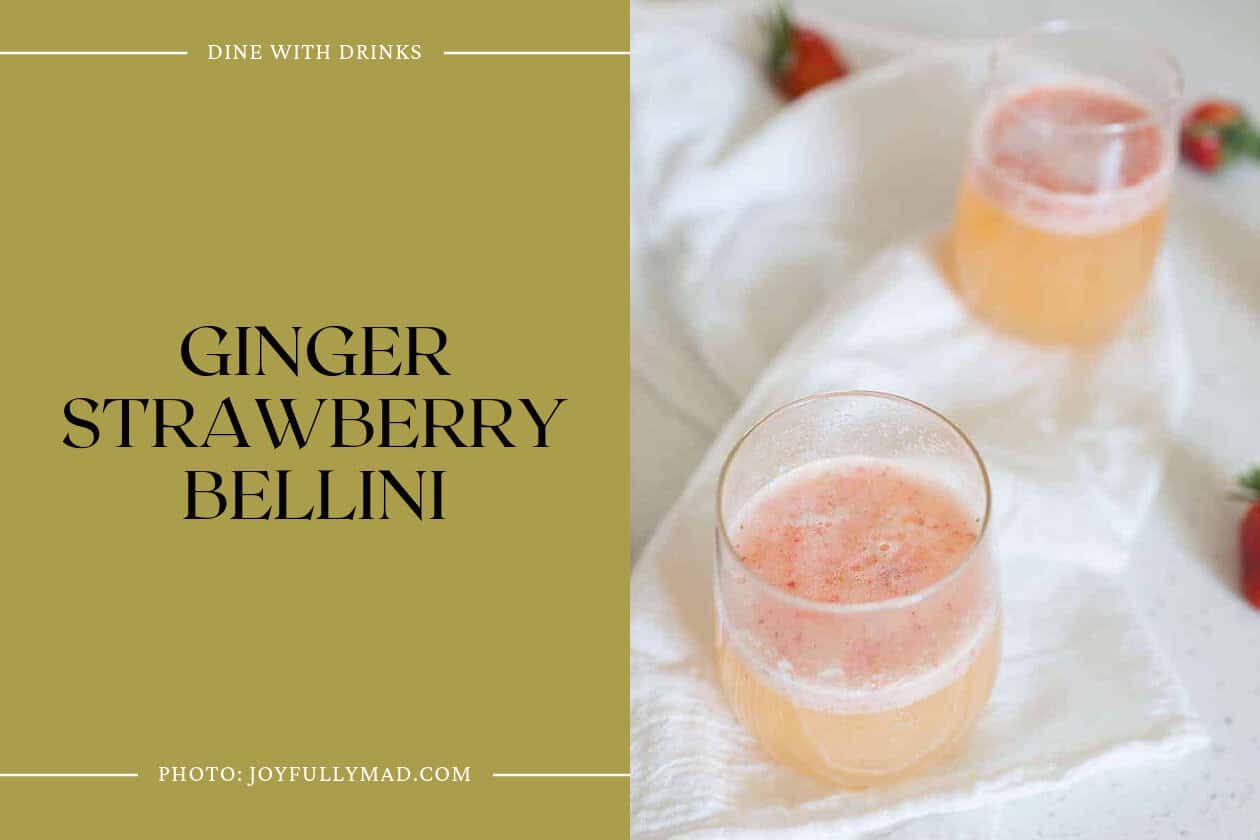 Ginger Strawberry Bellini