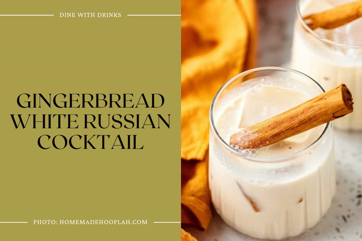 Gingerbread White Russian Cocktail