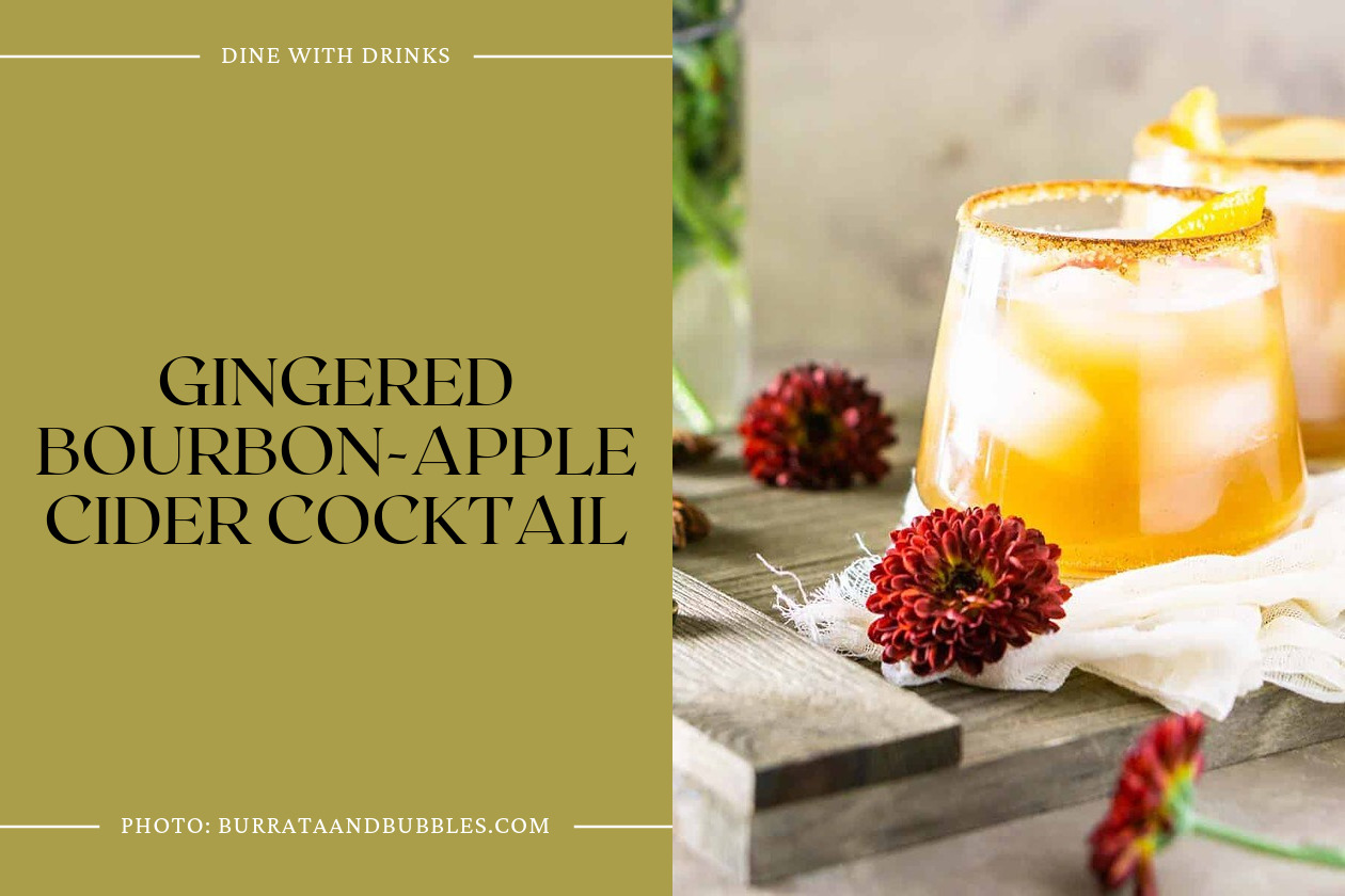 Gingered Bourbon-Apple Cider Cocktail