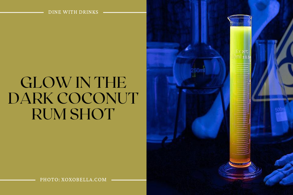 Glow In The Dark Coconut Rum Shot