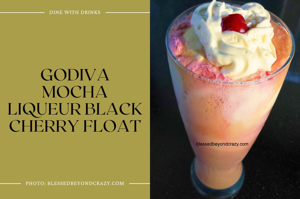 Godiva Mocha Liqueur Black Cherry Float