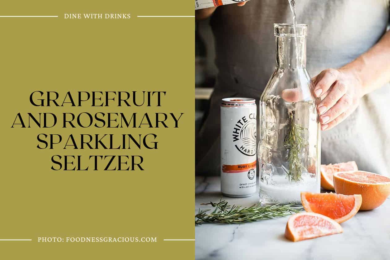 Grapefruit And Rosemary Sparkling Seltzer