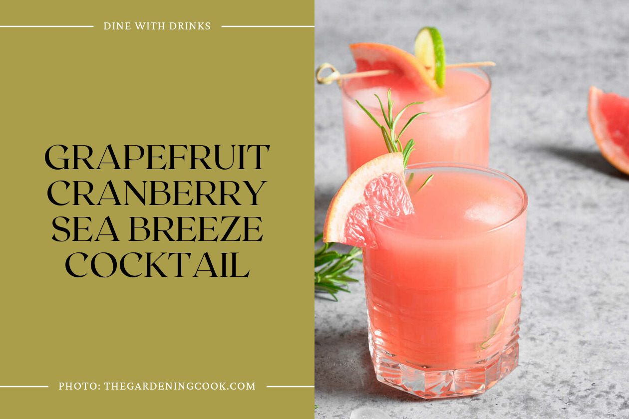 Grapefruit Cranberry Sea Breeze Cocktail