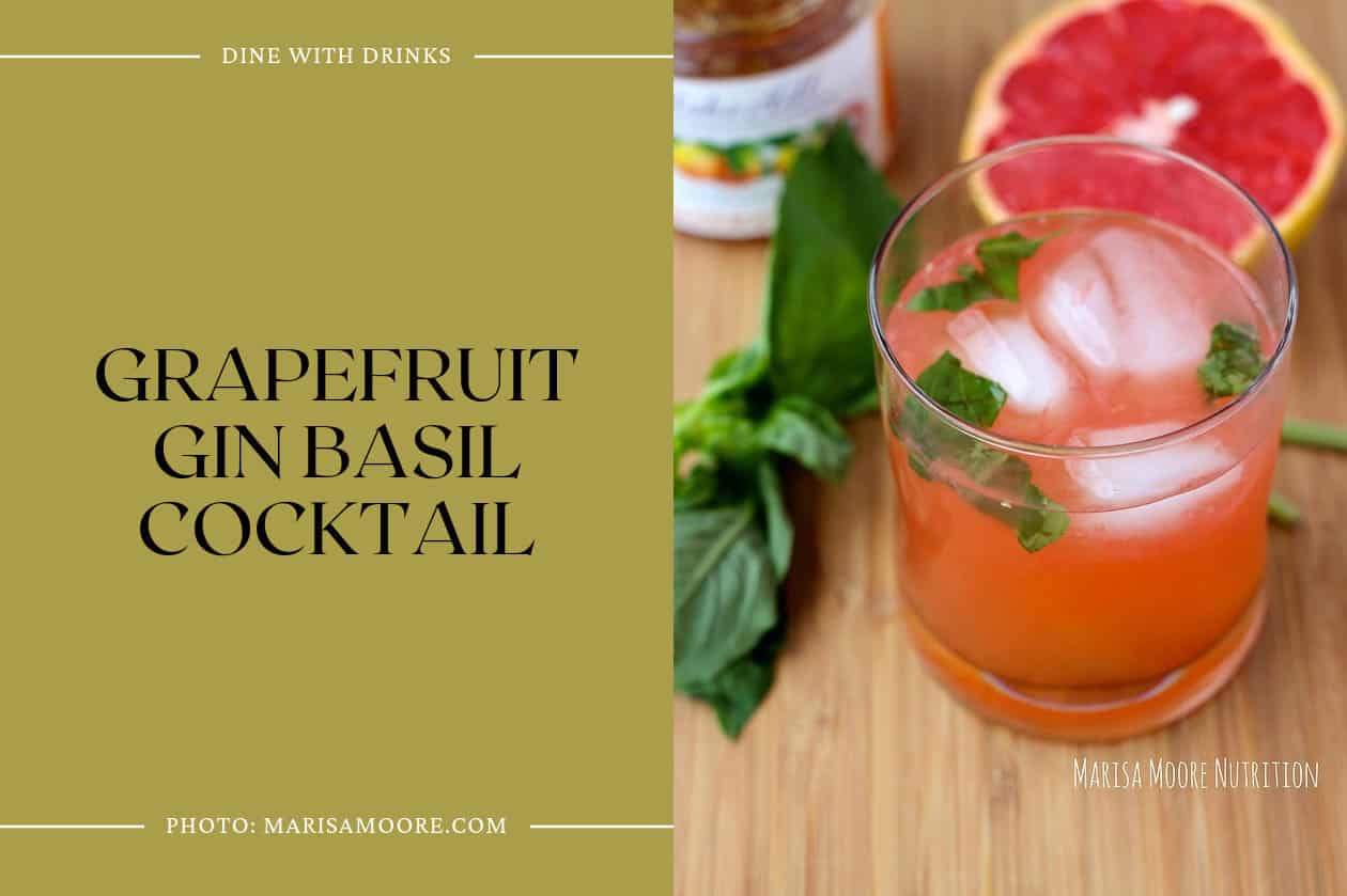 Grapefruit Gin Basil Cocktail