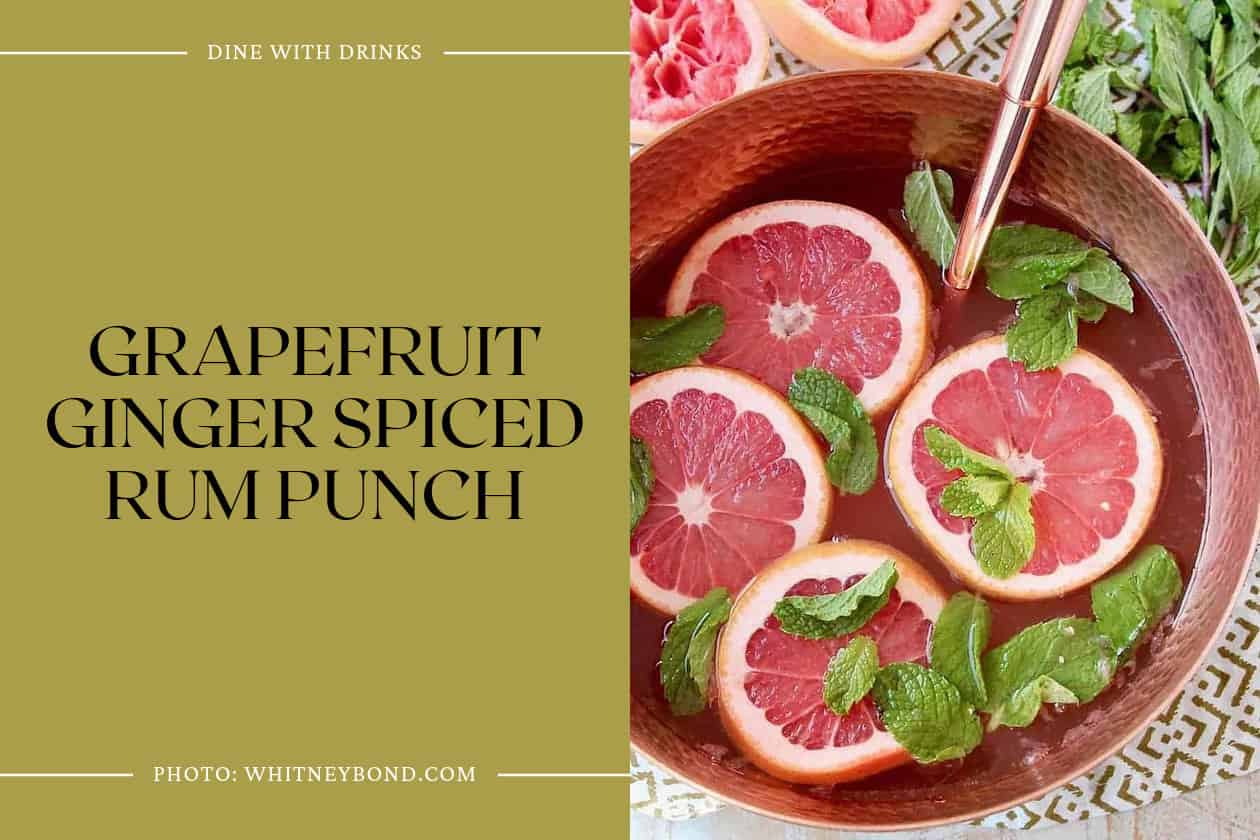 Grapefruit Ginger Spiced Rum Punch
