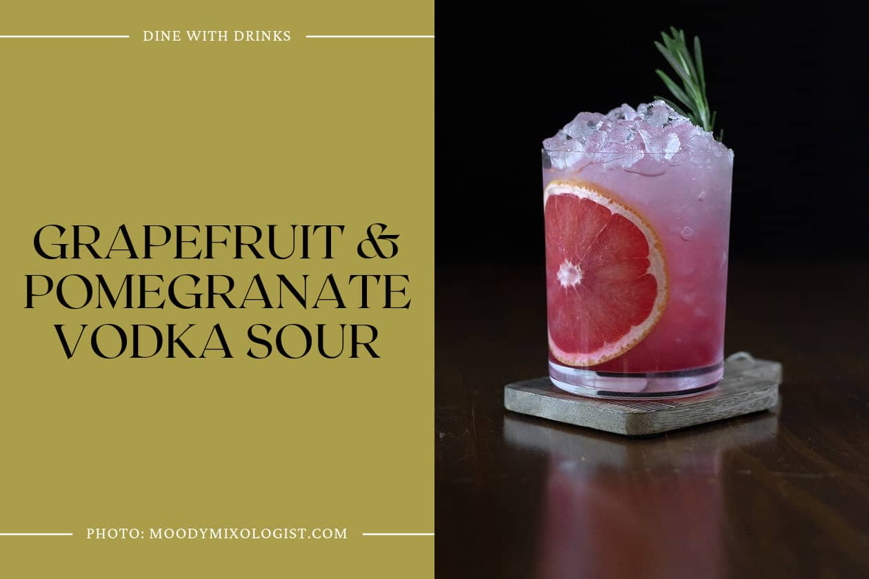 Grapefruit & Pomegranate Vodka Sour