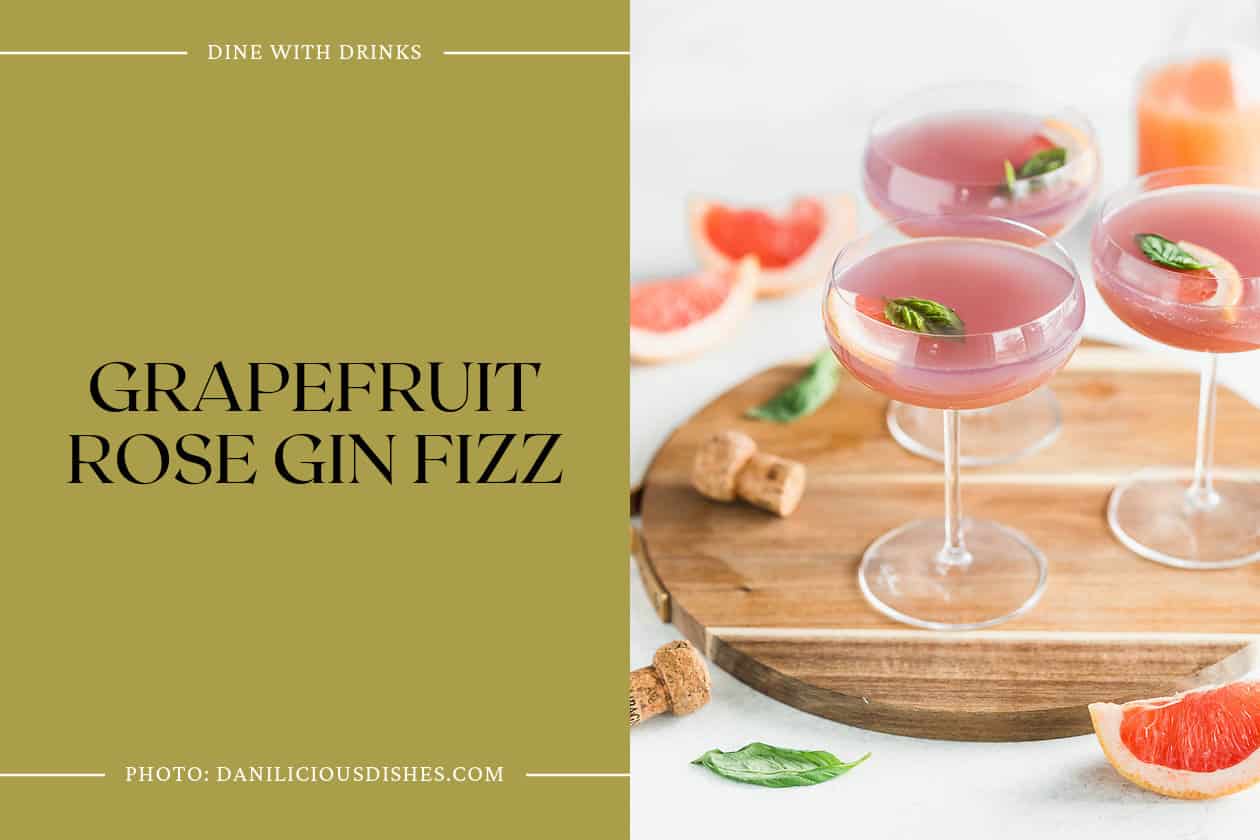 Grapefruit Rose Gin Fizz