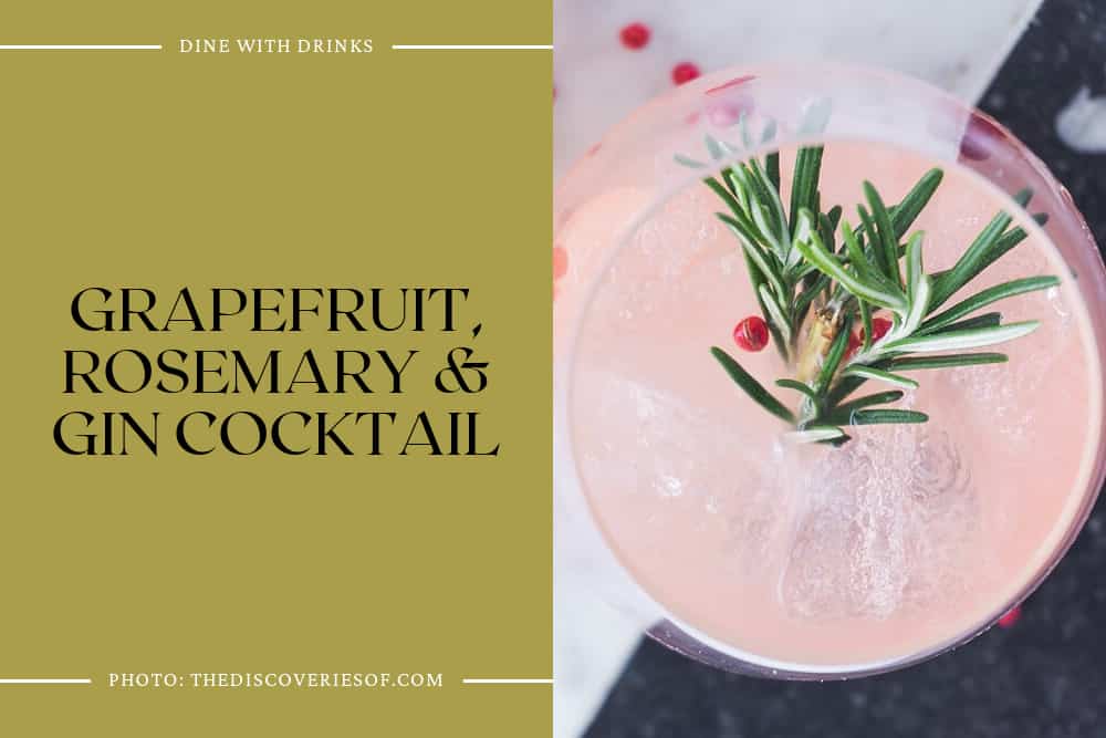 Grapefruit, Rosemary & Gin Cocktail