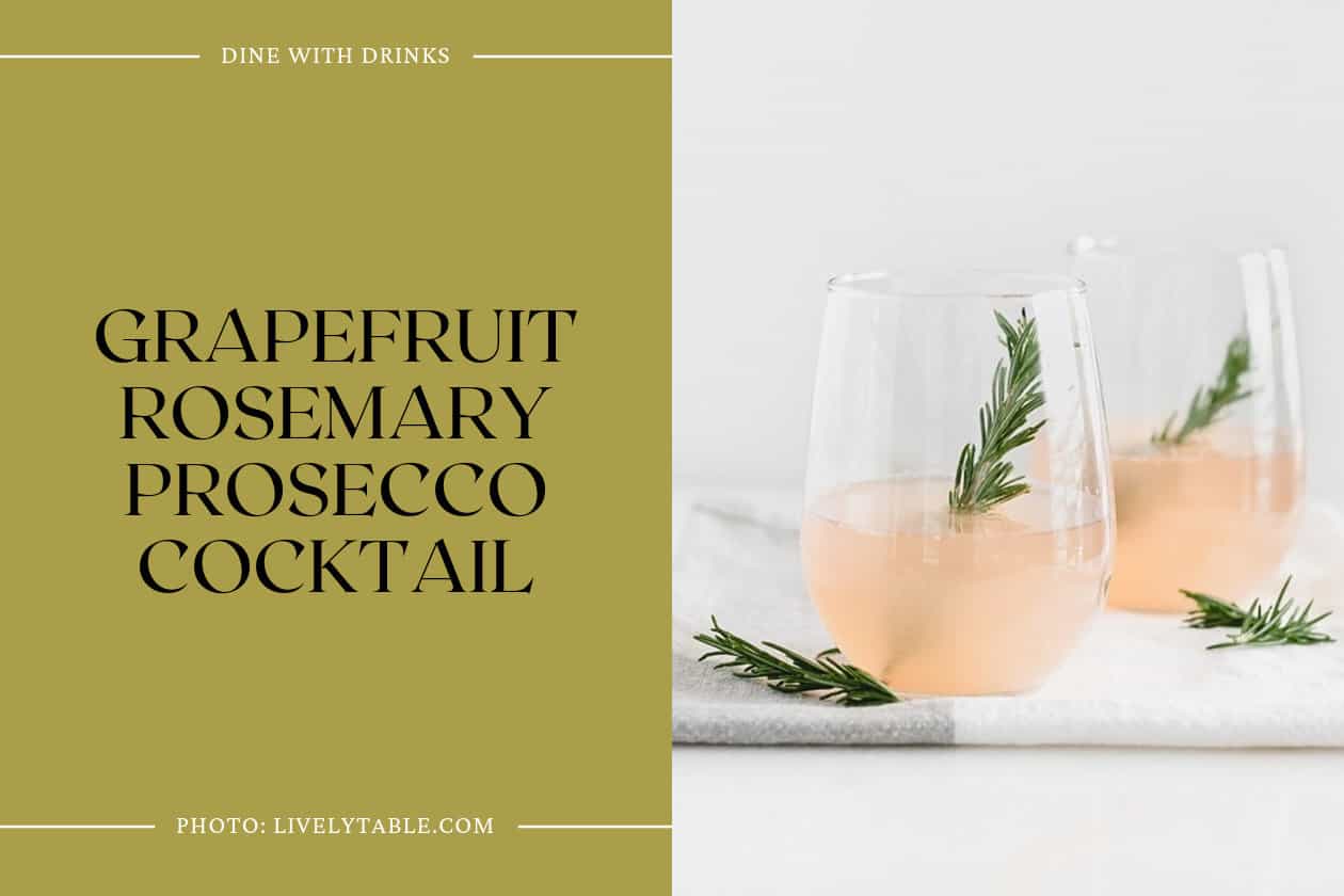 Grapefruit Rosemary Prosecco Cocktail