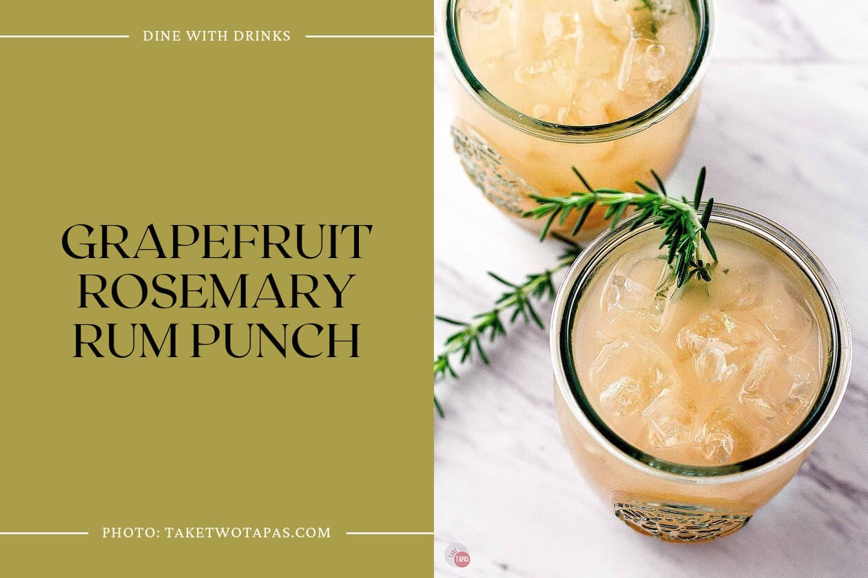 Grapefruit Rosemary Rum Punch