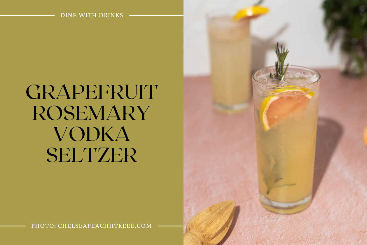 Grapefruit Rosemary Vodka Seltzer