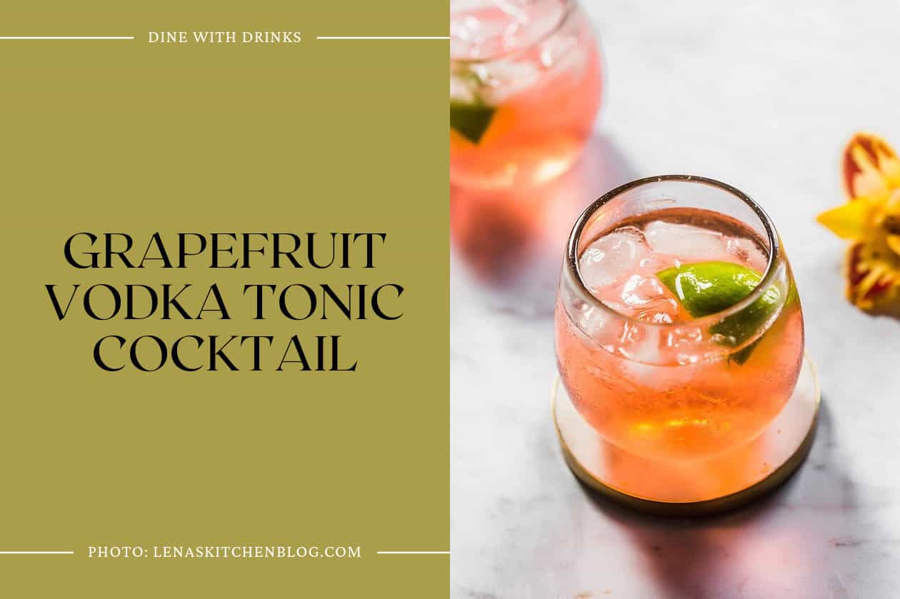 Grapefruit Vodka Tonic Cocktail