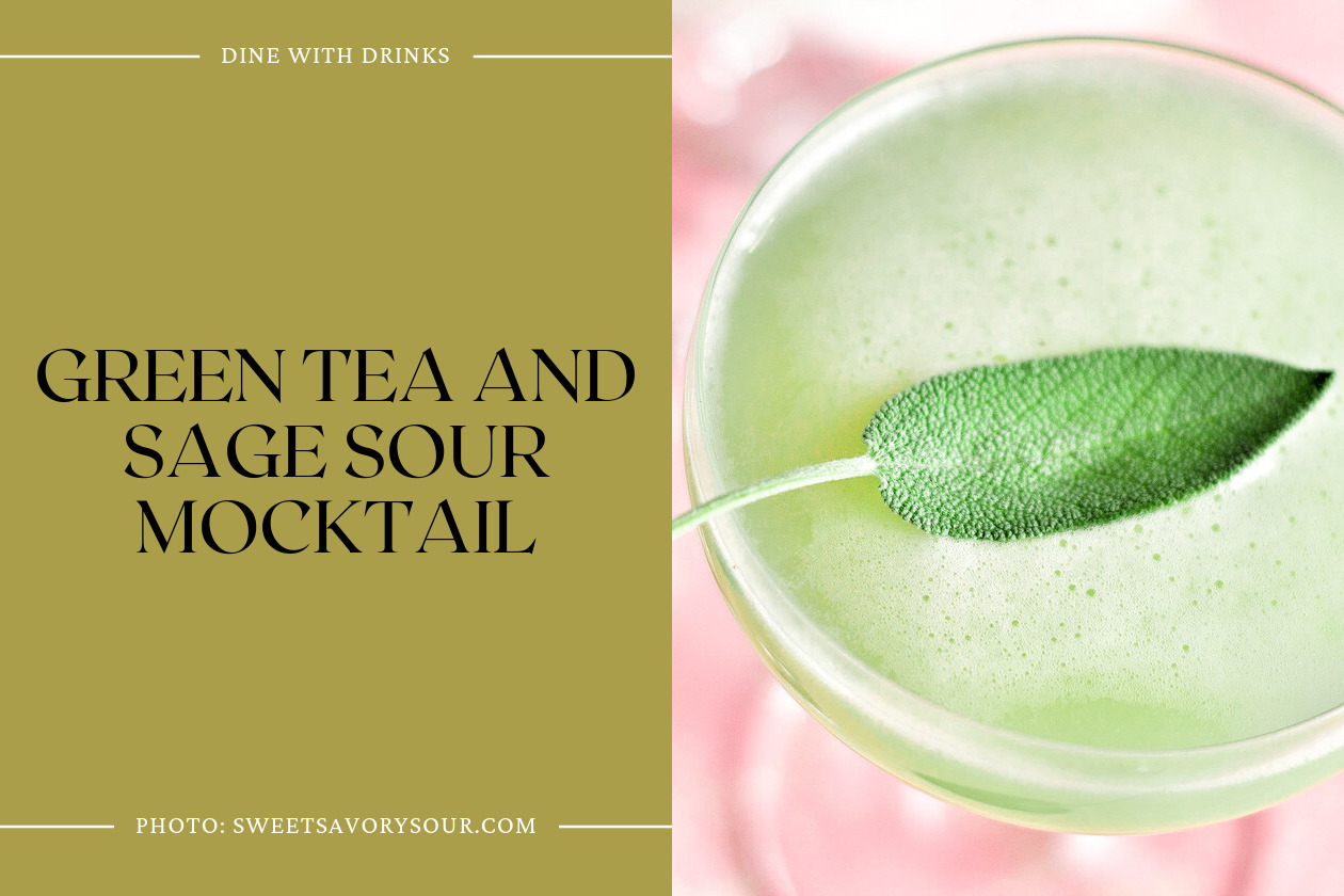Green Tea And Sage Sour Mocktail
