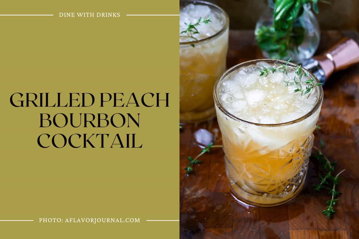 Grilled Peach Bourbon Cocktail