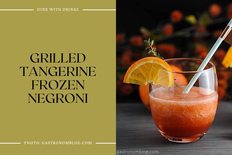Grilled Tangerine Frozen Negroni