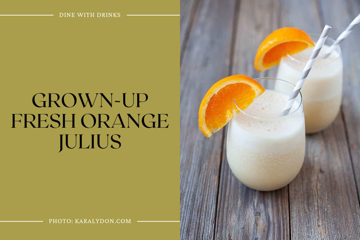 Grown-Up Fresh Orange Julius