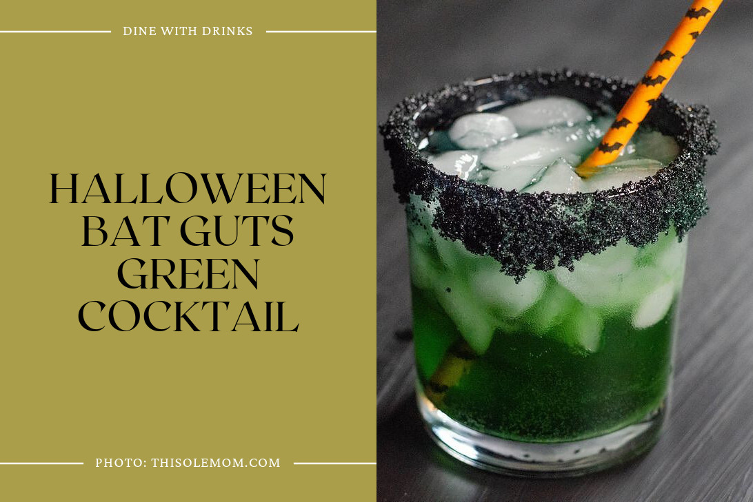 Halloween Bat Guts Green Cocktail