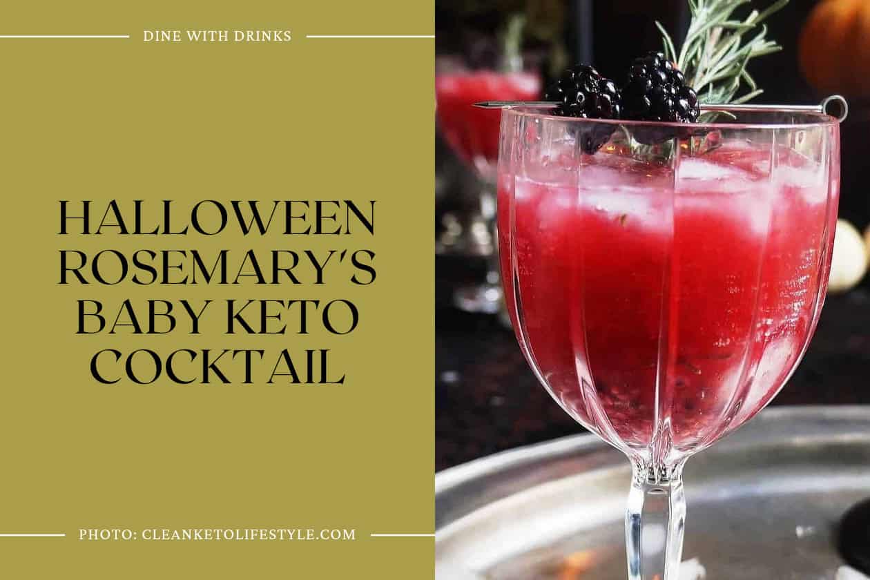 Halloween Rosemary's Baby Keto Cocktail
